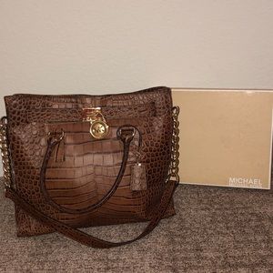 Michael Kors - Leather Snakeskin Purse